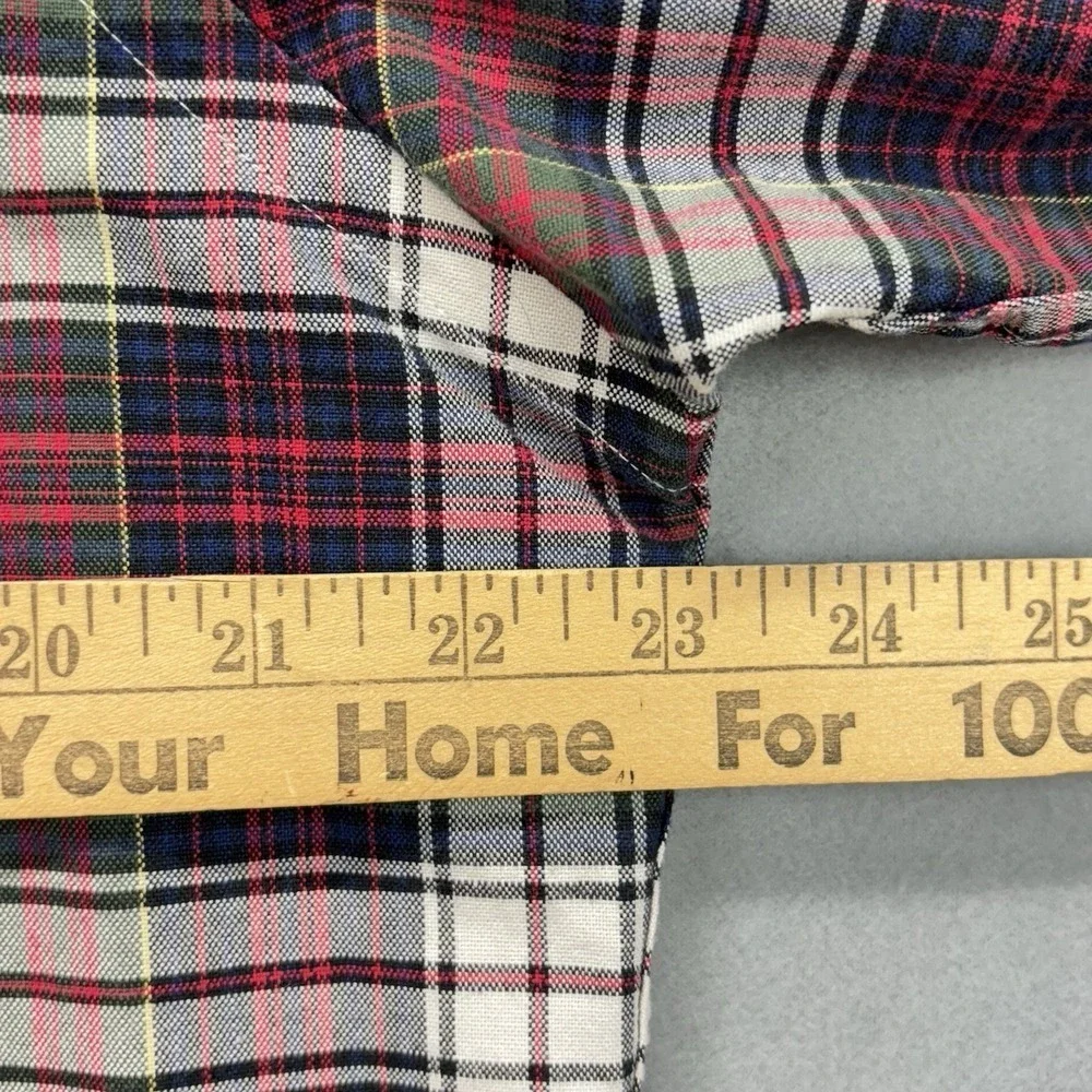Ralph Lauren shirt mens L long sleeve button down Multicolor Tartan plaid Pocket